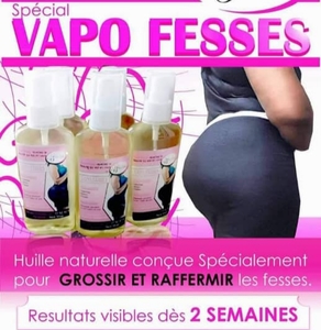 Huile vapo fesse super efficace pour agrandir le tour delà taille ,élargir le bassin  et grossir les fesses et les hanches sans effet secondaire 💯 bio