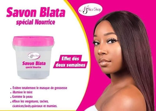 Savon blata est un savon conçu spécialement pour femme enceinte et nourice afin d'éviter les masques de grossesse et vergetures pendant et après l'accouchement 