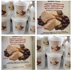 Savon gomman anti vergetures super éclaircissant aux extraits de fruits,d'huiles essentielles et beurre de cacao pour un teint super clair et uniforme 👌
👉Traite les vergetures même les plus anciennes